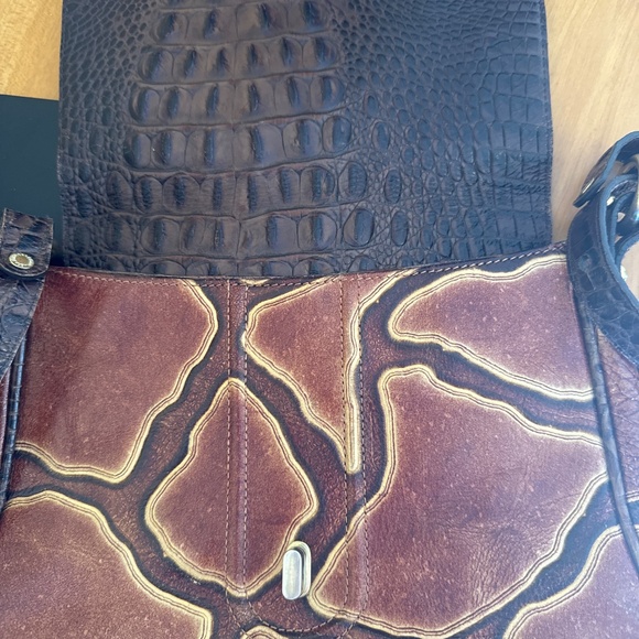 Limited Edition Brahmin croc embossed leather bag - Picture 12 of 16